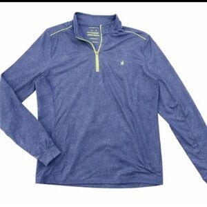 johnnie-O Blue Zip-Up Sweater